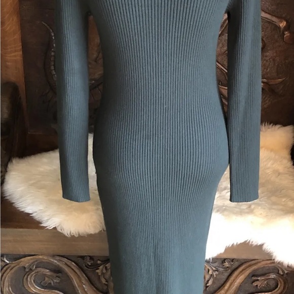 NWT Reiss Madison Dress MIDI Dark Green UK Size L - Picture 5 of 16